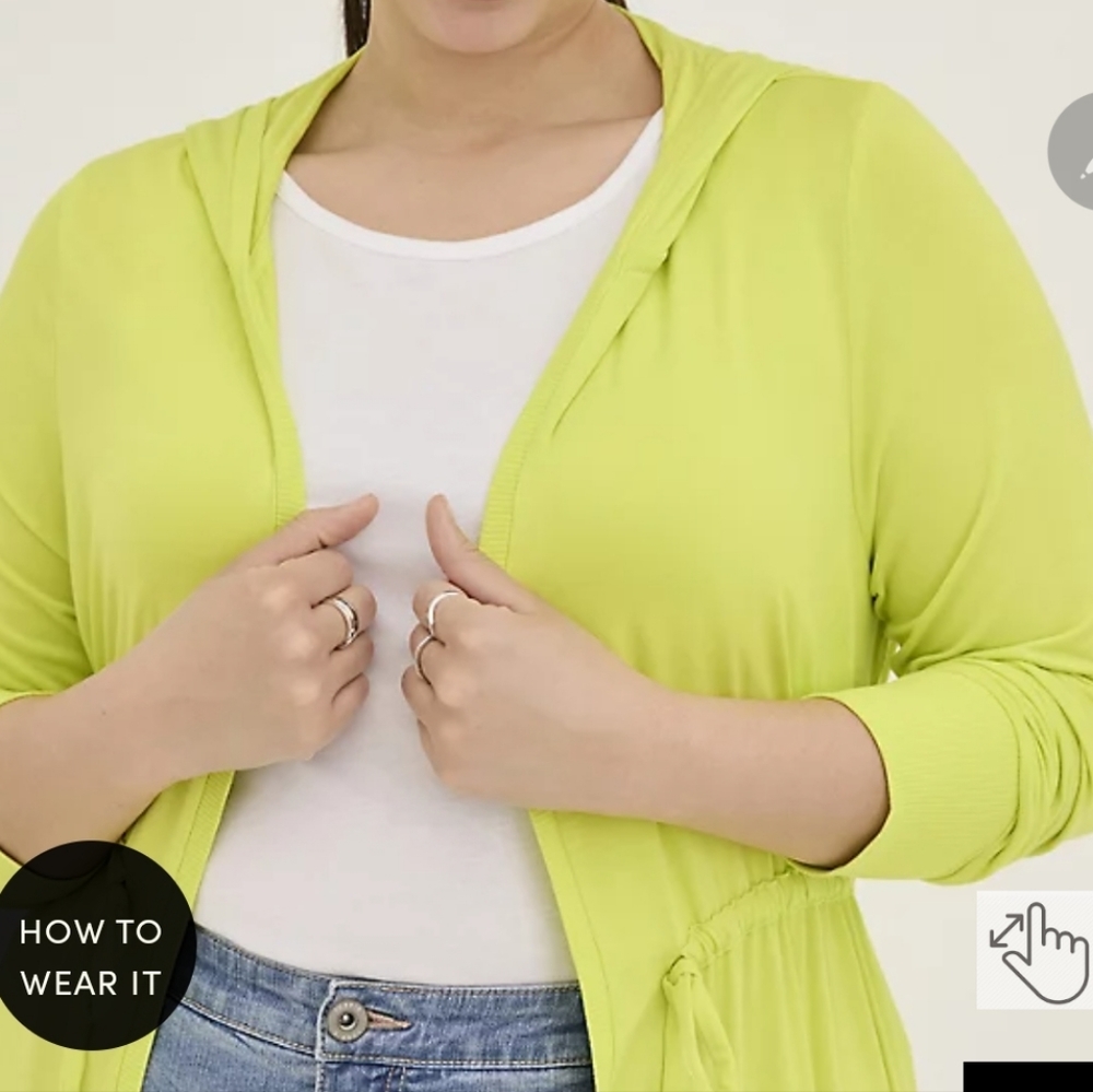 🆕️💚LIME GREEN/YELLOW ANORAK - SUPER SOFT💚 - Picture 3 of 4